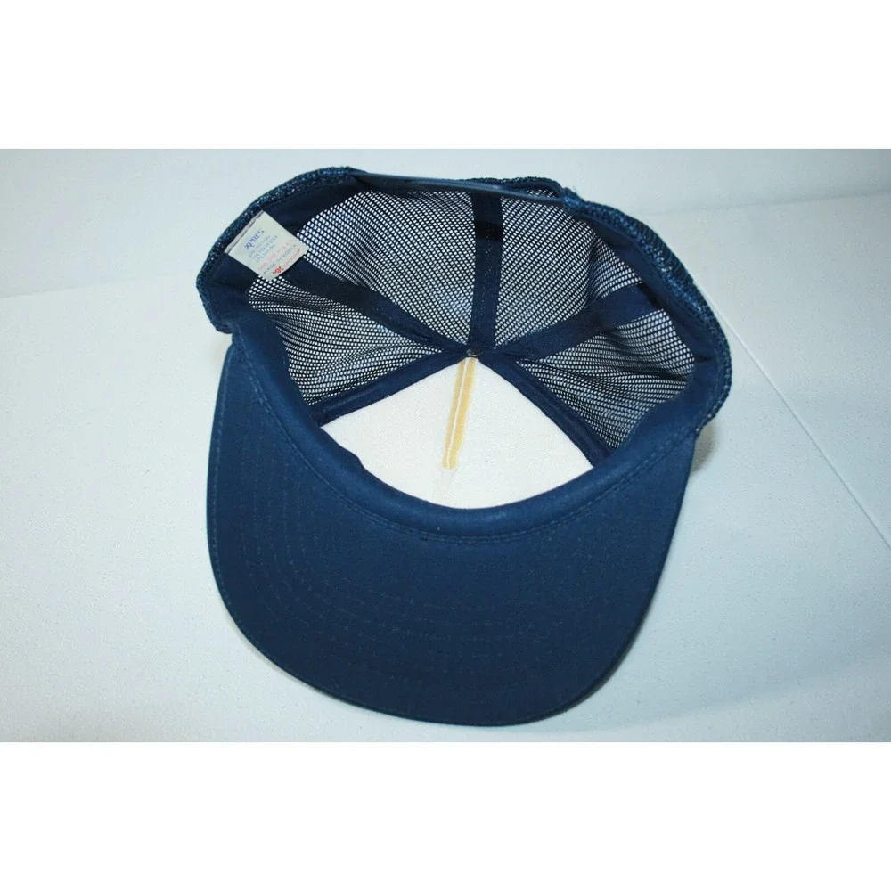 Vintage Fredericksburg Truck Repair Snapback Trucker Mesh‎ Hat Cap Navy Blue